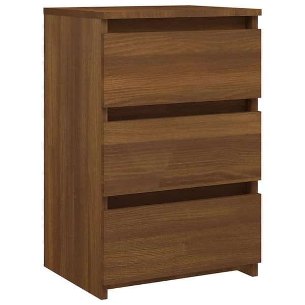 vidaXL Nattbord brun eik 40x35x62,5 cm konstruert tre