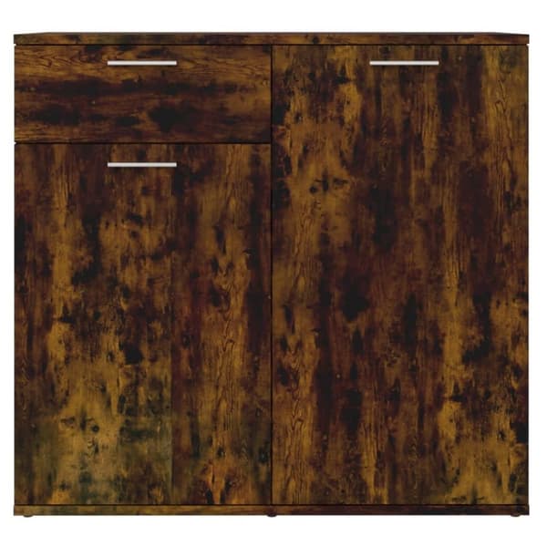 vidaXL Skjenk røkt eik 80x36x75 cm konstruert tre