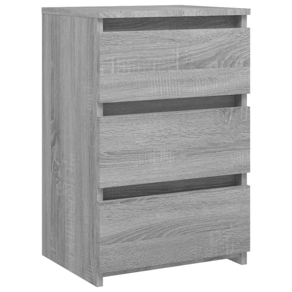 vidaXL Nattbord 2 stk grå sonoma 40x35x62,5 cm konstruert tre