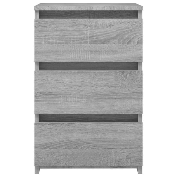 vidaXL Nattbord 2 stk grå sonoma 40x35x62,5 cm konstruert tre