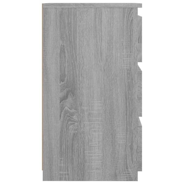 vidaXL Nattbord 2 stk grå sonoma 40x35x62,5 cm konstruert tre