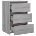 Miniatyrbilde 6 av 11: vidaXL Nattbord 2 stk grå sonoma 40x35x62,5 cm konstruert tre