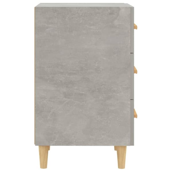 vidaXL Yöpöytä betoninharmaa 40x40x66 cm tekninen puu