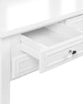 Miniatyrbild 8 av 11: Sminkbord Vit MDF 95 x 45 x 144 cm 5 lådor Spegel Pall Vardagsrumsmöbler Retrodesign