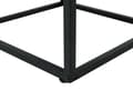Miniatyrbillede 8 af 9: Sidebord i Mørkt Træ med sort Metalstel og Glasplade 54 x 43 x 43 cm Opbevaringsfunktion Rektangulært moderne design