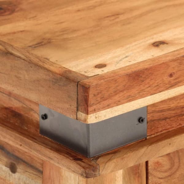 vidaXL Konsollbord 110x34x74 cm heltre akasie