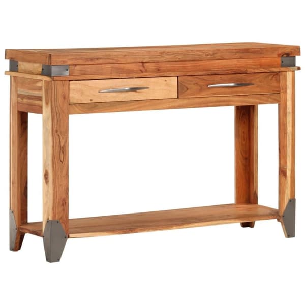 vidaXL Konsollbord 110x34x74 cm heltre akasie