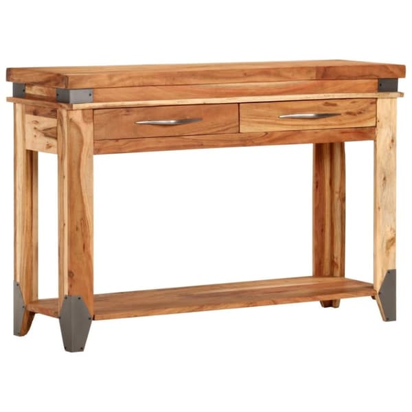 vidaXL Konsollbord 110x34x74 cm heltre akasie