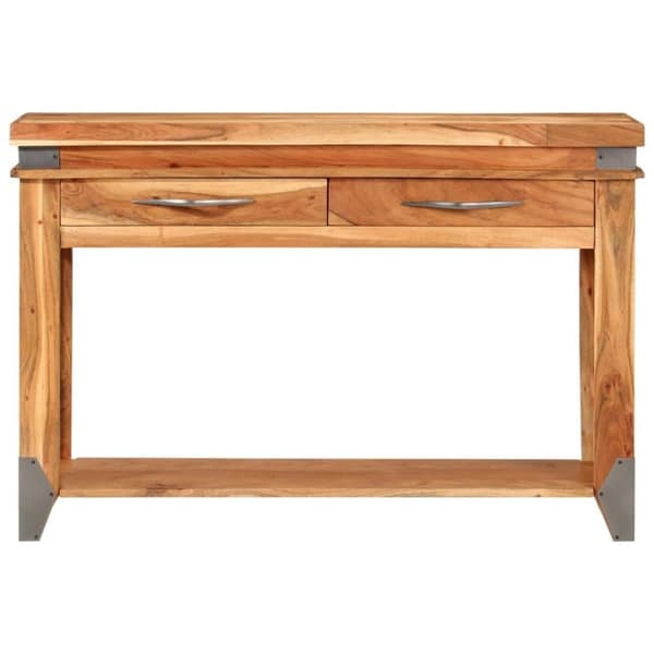vidaXL Konsollbord 110x34x74 cm heltre akasie