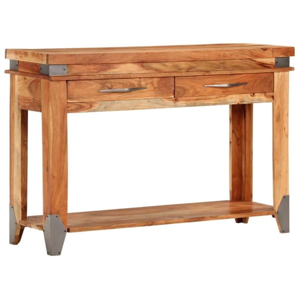 vidaXL Konsollbord 110x34x74 cm heltre akasie