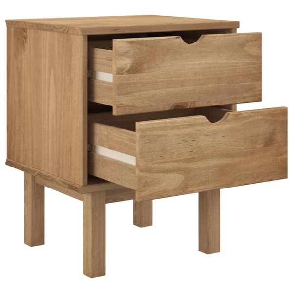 vidaXL Nattbord OTTA 45x39x57 cm heltre furu