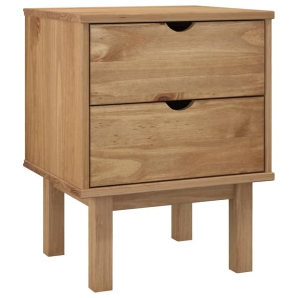 vidaXL Nattbord OTTA 45x39x57 cm heltre furu