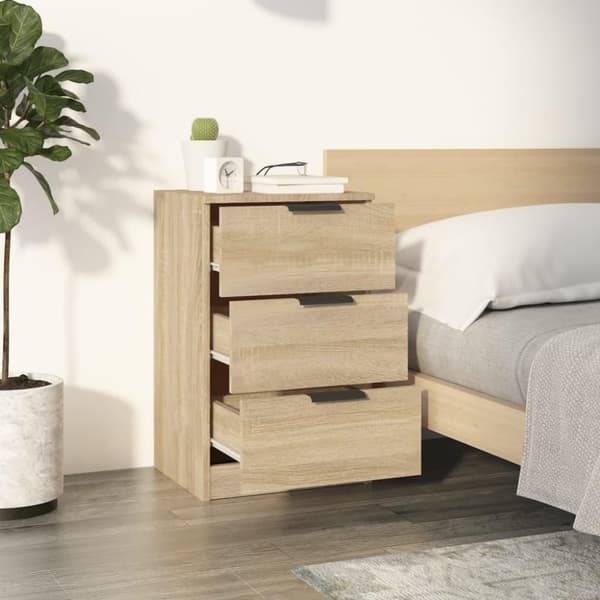 vidaXL Nattbord 2 stk sonoma eik 40x36x65 cm