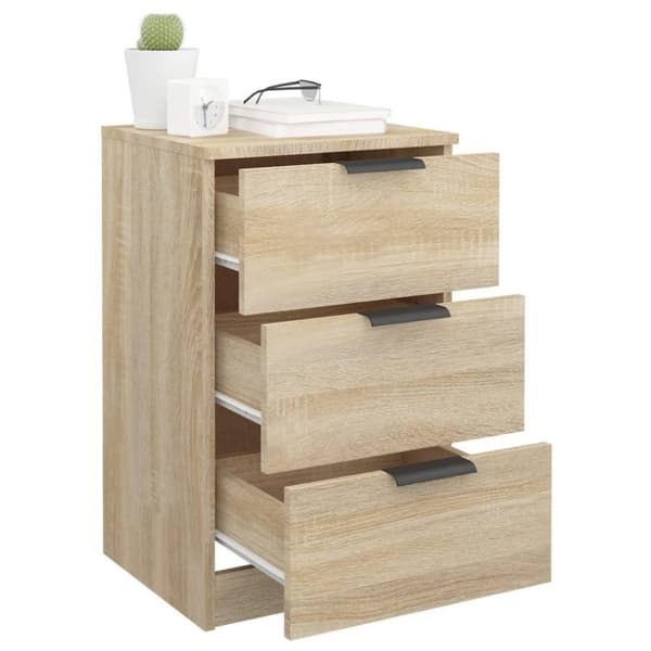 vidaXL Nattbord 2 stk sonoma eik 40x36x65 cm