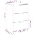 Miniatyrbilde 10 av 11: vidaXL Nattbord 2 stk sonoma eik 40x36x65 cm