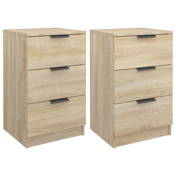 vidaXL Nattbord 2 stk sonoma eik 40x36x65 cm
