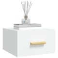 Miniatyrbilde 4 av 11: vidaXL Veggmonterte nattbord 2 stk hvit 35x35x20 cm