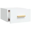 Miniatyrbilde 7 av 11: vidaXL Veggmonterte nattbord 2 stk hvit 35x35x20 cm