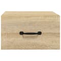 Miniatyrbilde 5 av 11: vidaXL Veggmontert nattbord 2 stk sonoma eik 35x35x20 cm
