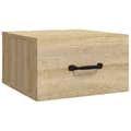 Miniatyrbilde 6 av 11: vidaXL Veggmontert nattbord 2 stk sonoma eik 35x35x20 cm