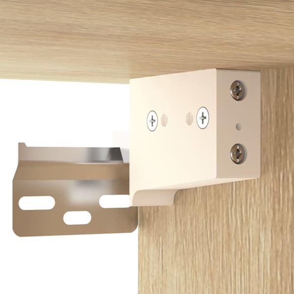 vidaXL Veggmontert nattbord 2 stk sonoma eik 35x35x20 cm