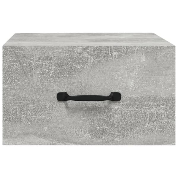 vidaXL Veggmontert nattbord 2 stk betonggrå 35x35x20 cm