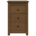 Miniatyrbilde 3 av 11: vidaXL Nattbord 2 stk honningbrun 40x35x61 cm heltre furu