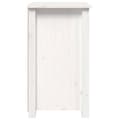 Miniatyrbilde 4 av 10: vidaXL Nattbord hvit 40x35x61,5 cm heltre furu