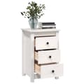 Miniatyrbilde 6 av 10: vidaXL Nattbord hvit 40x35x61,5 cm heltre furu
