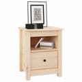 Miniatyrbilde 4 av 10: vidaXL Nattbord 40x35x49 cm heltre furu