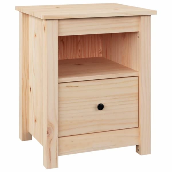 vidaXL Nattbord 40x35x49 cm heltre furu