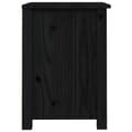 Miniatyrbilde 9 av 11: vidaXL Nattbord 2 stk svart 40x35x49 cm heltre furu
