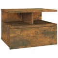 Miniatyrbilde 1 av 9: vidaXL Flytende nattbord røkt eik 40x31x27 cm konstruert tre
