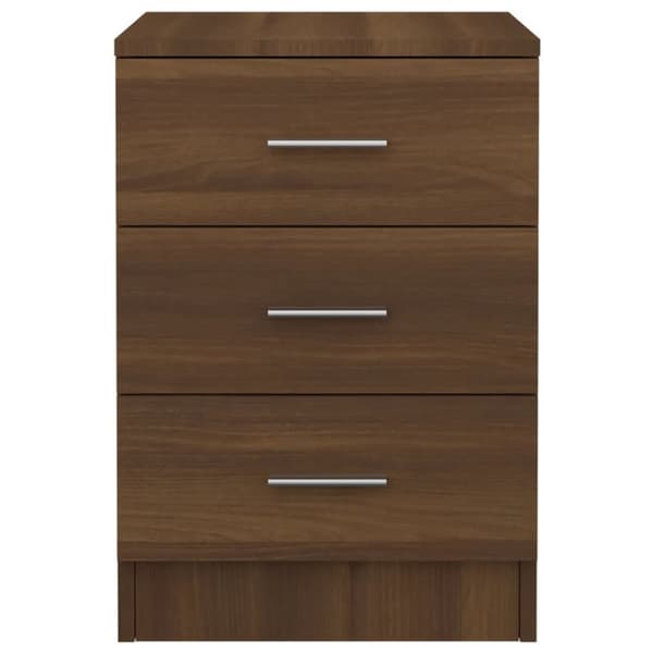 vidaXL Nattbord brun eik 38x35x56 cm konstruert tre