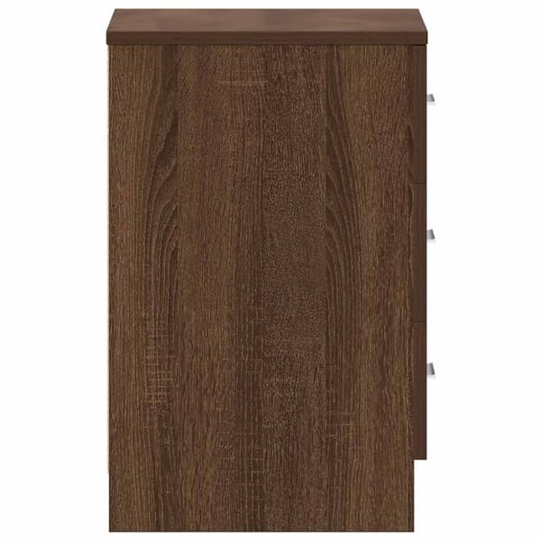vidaXL Nattbord brun eik 38x35x56 cm konstruert tre