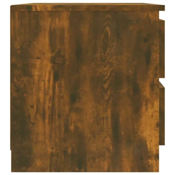 vidaXL Nattbord røkt eik 50x39x43,5 cm konstruert tre