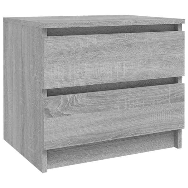 vidaXL Nattbord 2 stk grå sonoma 50x39x43,5 cm konstruert tre