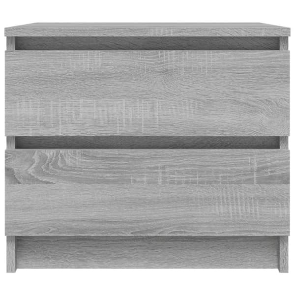 vidaXL Nattbord 2 stk grå sonoma 50x39x43,5 cm konstruert tre