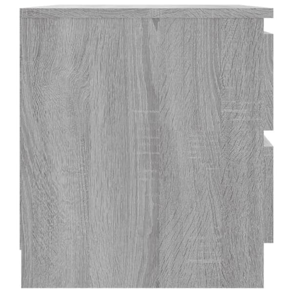 vidaXL Nattbord 2 stk grå sonoma 50x39x43,5 cm konstruert tre