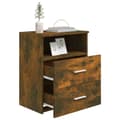 Miniatyrbilde 4 av 10: vidaXL Nattbord 2 stk røkt eik 50x32x60 cm