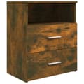 Miniatyrbilde 5 av 10: vidaXL Nattbord 2 stk røkt eik 50x32x60 cm