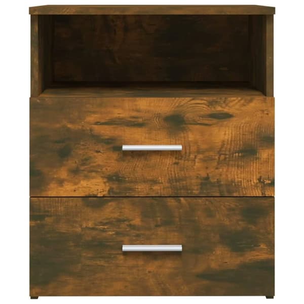 vidaXL Nattbord 2 stk røkt eik 50x32x60 cm