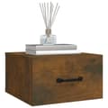 Miniatyrbilde 4 av 11: vidaXL Veggmonterte nattbord 2 stk røkt eik 35x35x20 cm