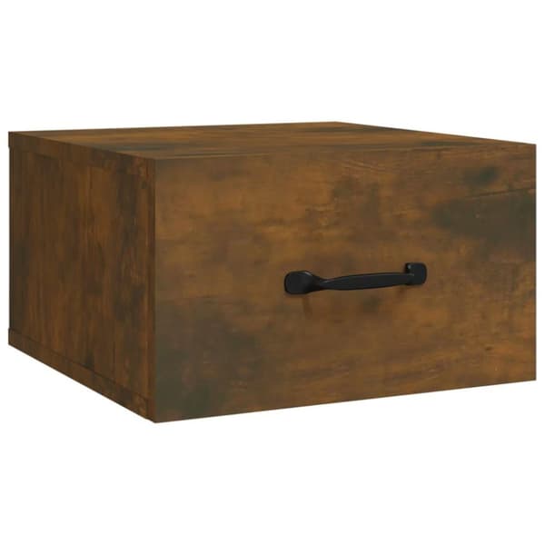 vidaXL Veggmonterte nattbord 2 stk røkt eik 35x35x20 cm