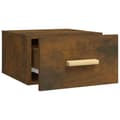 Miniatyrbilde 6 av 11: vidaXL Veggmonterte nattbord 2 stk røkt eik 35x35x20 cm