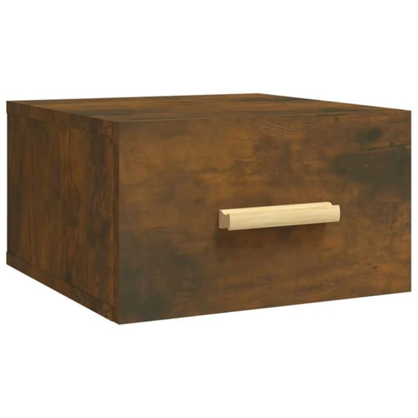 vidaXL Veggmonterte nattbord 2 stk røkt eik 35x35x20 cm