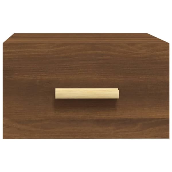 vidaXL Väggmonterat sängbord 2 st brun ek 35x35x20 cm