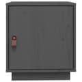 Miniatyrbilde 6 av 11: vidaXL Nattbord grå 40x34x45 cm heltre furu