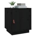 Miniatyrbilde 4 av 11: vidaXL Nattbord svart 40x34x45 heltre furu