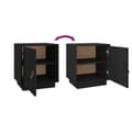 Miniatyrbilde 9 av 11: vidaXL Nattbord svart 40x34x45 heltre furu